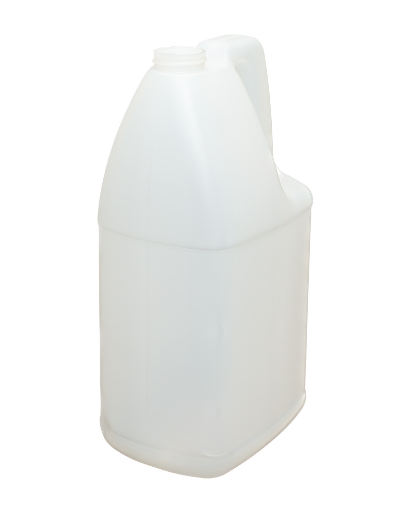 1 Gallon (128oz) Natural HDPE Plastic Industrial Round Bottle (38-400)